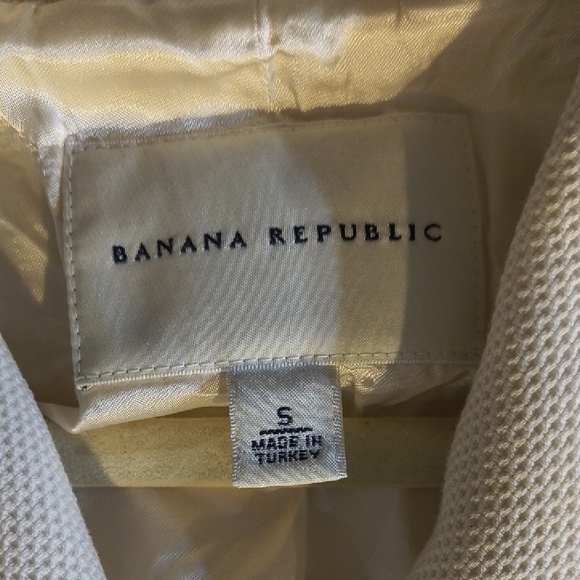 Banana Republic Cream Trench Coat Vintage - Picture 2 of 4